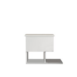 Hanah Home Yasso Mesilla de Noche Blanca